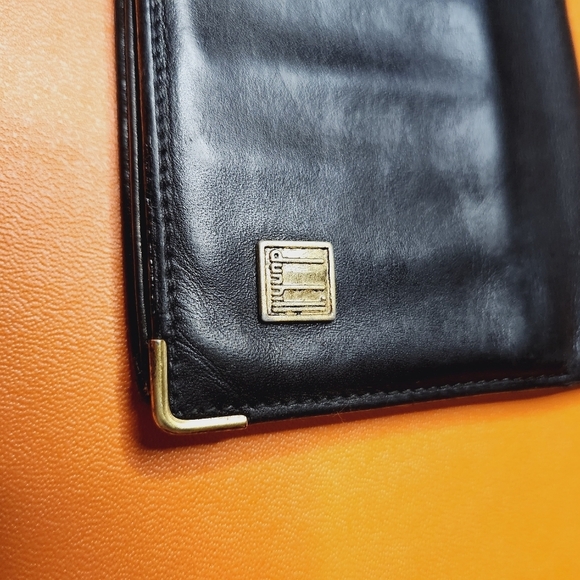 Alfred Men's Bifold Long Bill Wallet Black Leather 7inc x 3.5 Inch - Picture 6 of 10